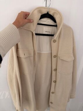 Wilfred Free Cream Button-Up Shacket